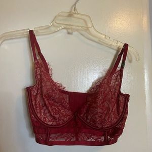 Victorias Secret unlined red bra